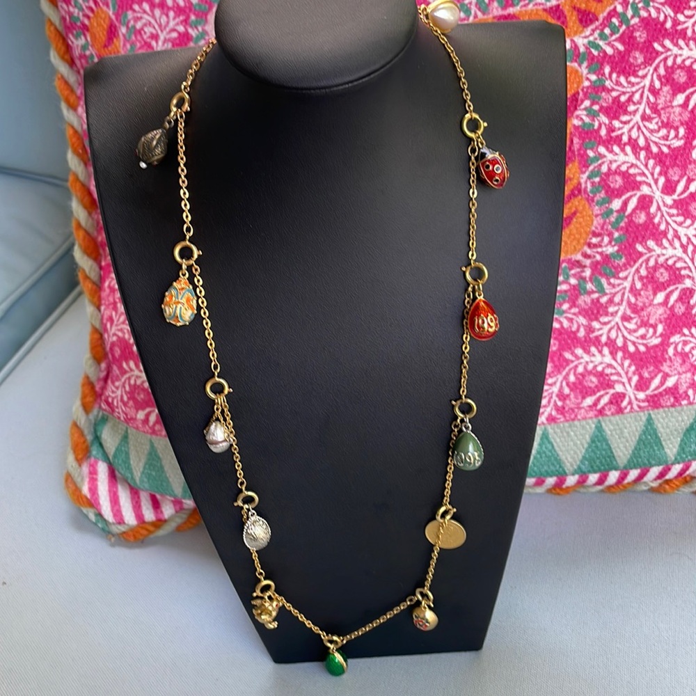 Joan Rivers enameled Faberge inspired charms